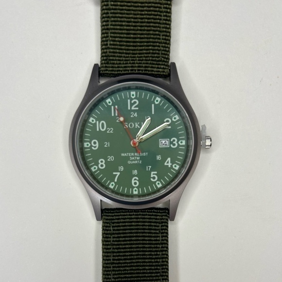SOKI Men’s Analog Quartz‎ Date Display Military Watch. New - Picture 4 of 13